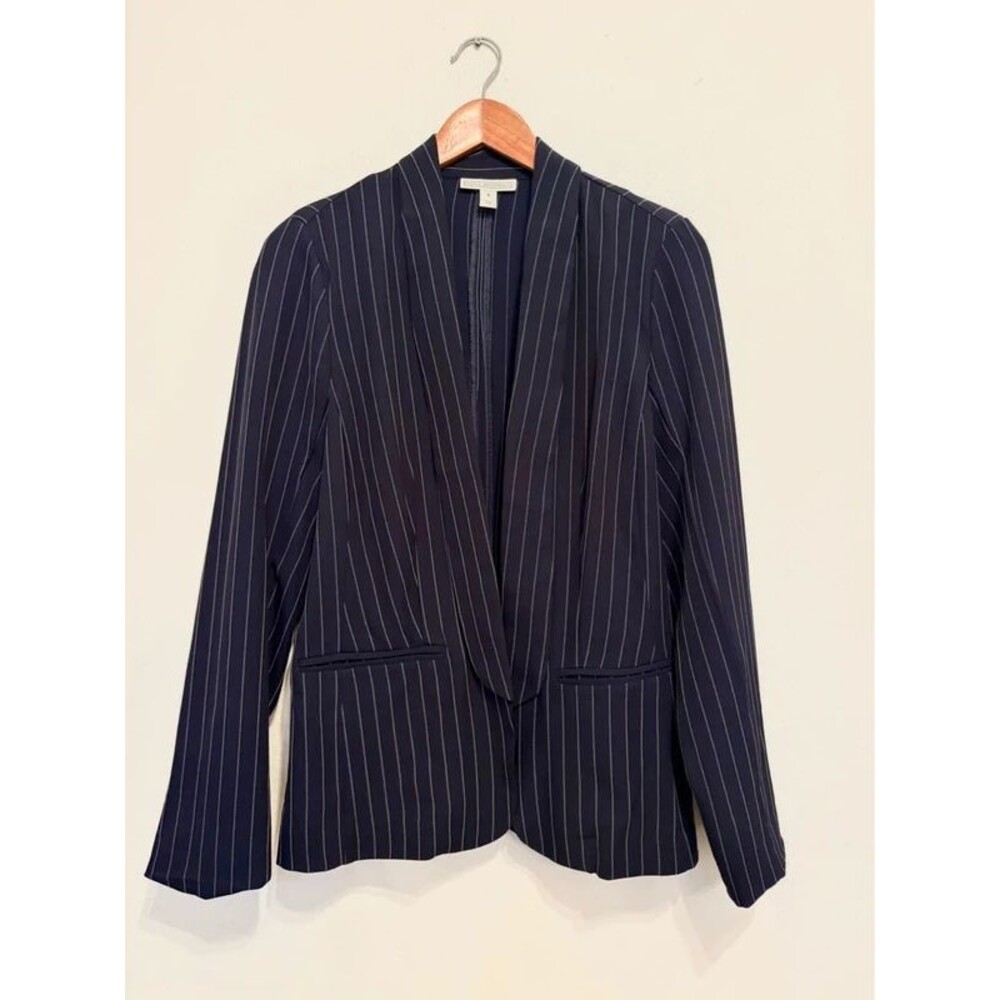 Vintage Inspired Navy Blue Pinstripe Blaze - Small